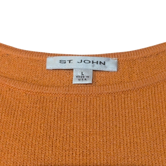St. John Scoop Neck Knit Tank Large Santana Knit Old Money Quiet Luxury Resort - Picture 3 of 6